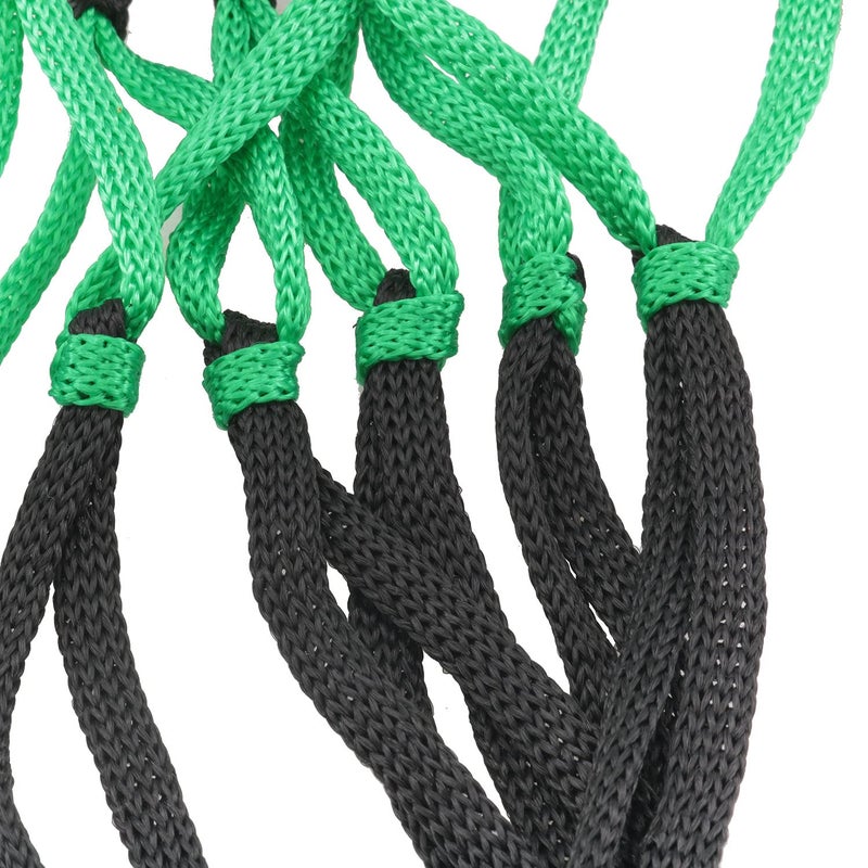 SJZBIN Net Bag 2PCS Black Green Nylon Single Ball Mesh Bag Carrier for Volleyball Basketball Football Soccer - Image 5